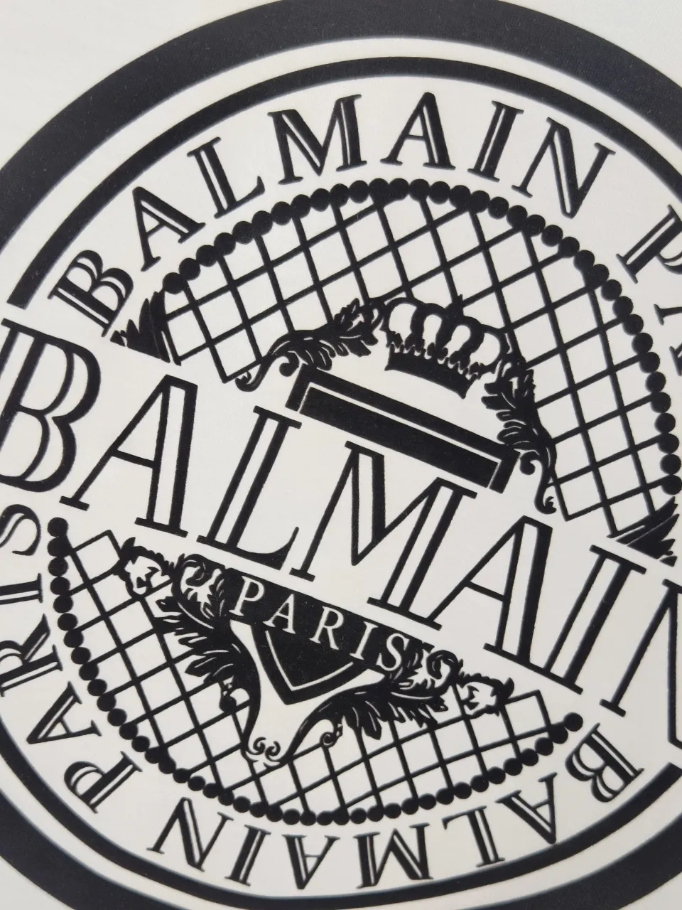 🌈🌈Higher version BALMAN/Balman spring and summer New Arrival printed short-sleeved [Customized 32-count pure cotton top-quality fabric, soft to the touch, 100% pure cotton exclusive shipment, custom-dyed vulcanized black dust-free fabric] Matching G Solona thread, fabric thread custom-dyed in the same vat, no color difference, no deformation Logo logo exquisitely upgraded, imported thousands of needle precision embroidery technology, three-dimensional and stylish Color: Black White Size: S M L XL XXL No gender distinction, same style for men and women